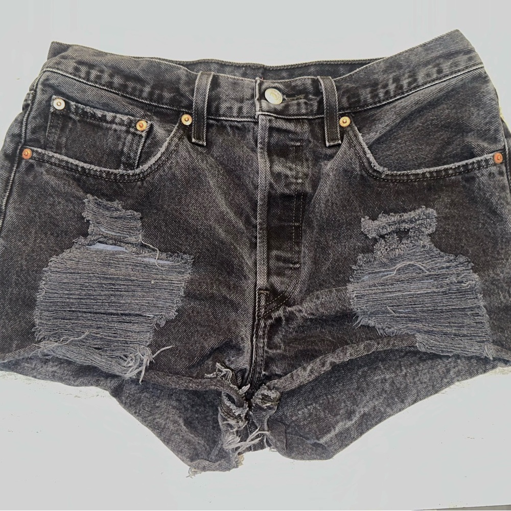 Levi Black Denim Shorts